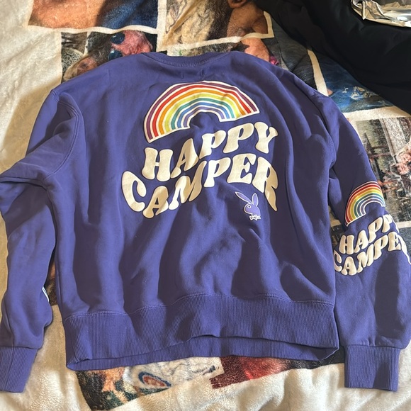 Playboy crewneck size xtra small fits small and is purple - Picture 2 of 2